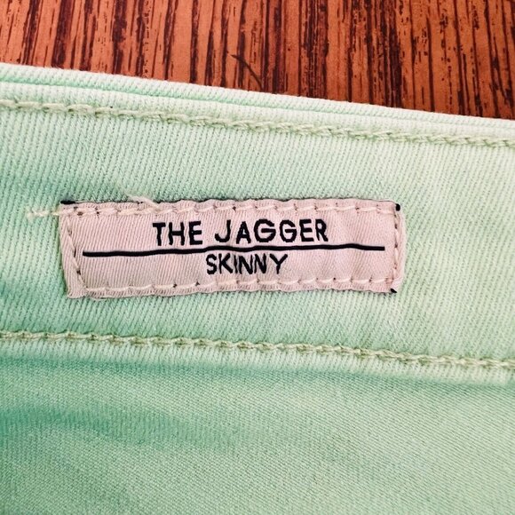 VIGOSS Women's The Jagger Skinny Jegging Jeans Size 31x29 Mint Green Mid Rise - Picture 7 of 13